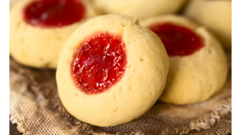 Strawberry-Jam-Thumbprint-Cookies