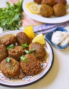 Homemade-Lebanese-Falafel-Recipe-with-Tahini-Yogurt